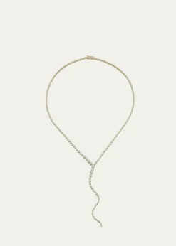 ONDYNVega Y Drop Necklace with Diamonds