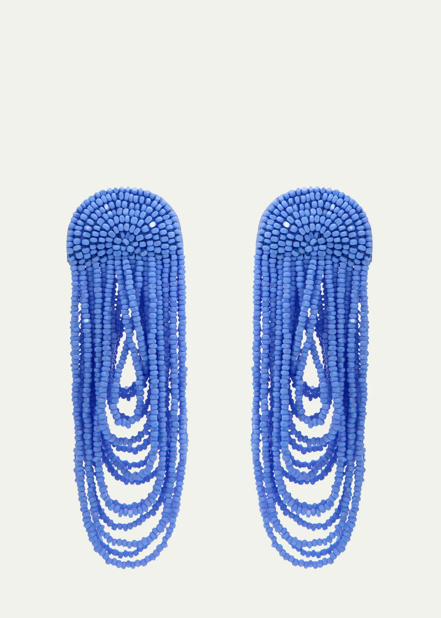 Oscar de la RentaBeaded Double Curtain Earrings