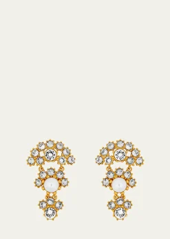 Oscar de la RentaCrystal Arch Drop Earrings