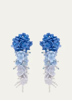 Oscar de la RentaPlexy Flowers Bouquet Earrings
