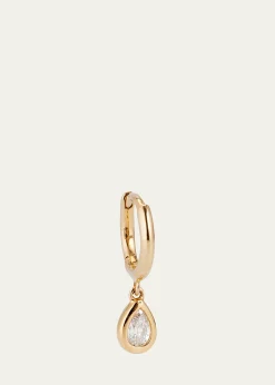 Pamela Love14K Yellow Gold Raindrop Huggie Earring, Single