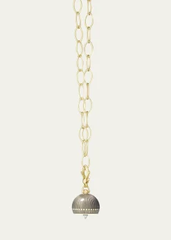 Paul Morelli18K Enameled Meditation Bell Pendant