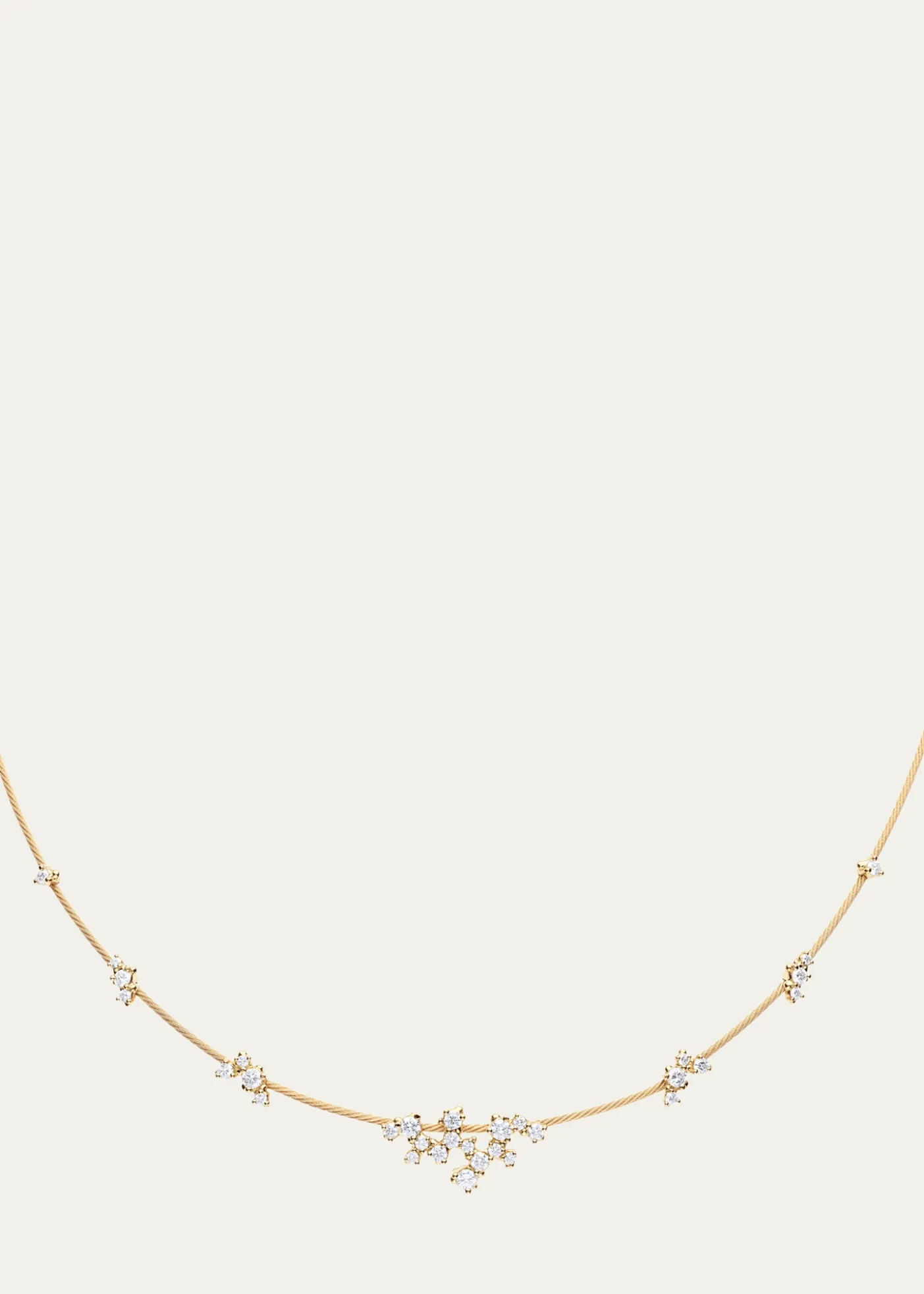 Paul Morelli18K Yellow Gold Diamond Single Unity Confetti Necklace