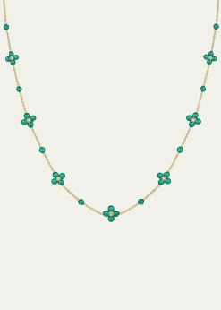 Paul Morelli18K Yellow Gold Malachite Sequence Necklace, 32"L