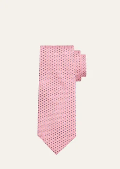 Petronius 1926Men's Micro-Diamond Silk Tie