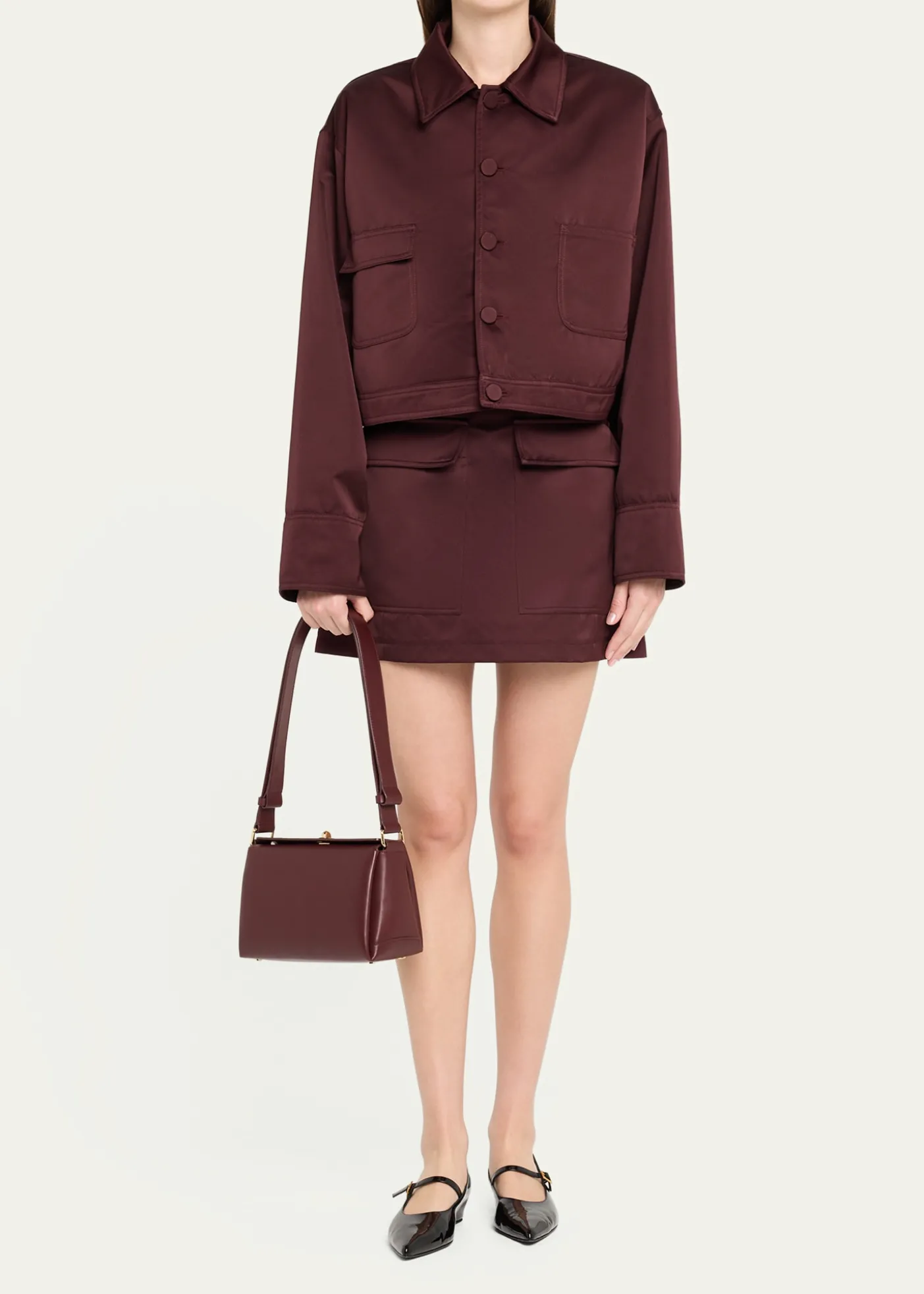 Plan CSmall Folded Shoulder Bag in Vitello Leather