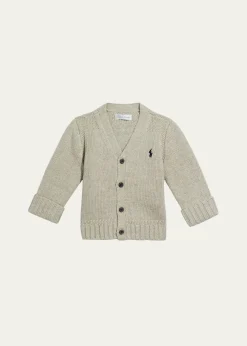 Polo Ralph LaurenBoy's Cotton Cardigan, Size 3M-24M