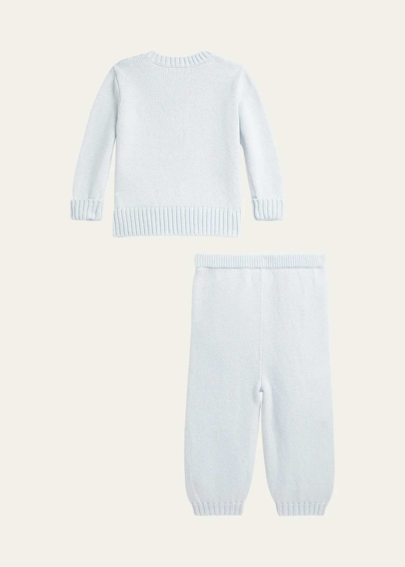 Polo Ralph LaurenBoy's Flag Bear Intarsia Knit Sweater and Pants Set, Size 3M-24M