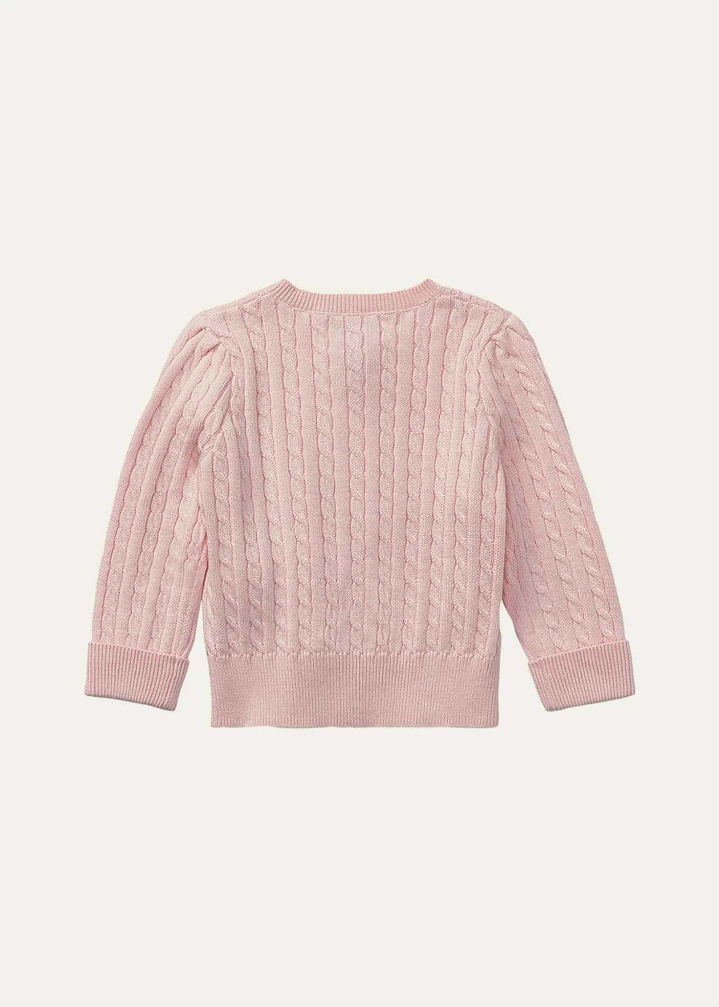 Polo Ralph LaurenCable Knit Cotton Cardigan, Size 3-12 Months