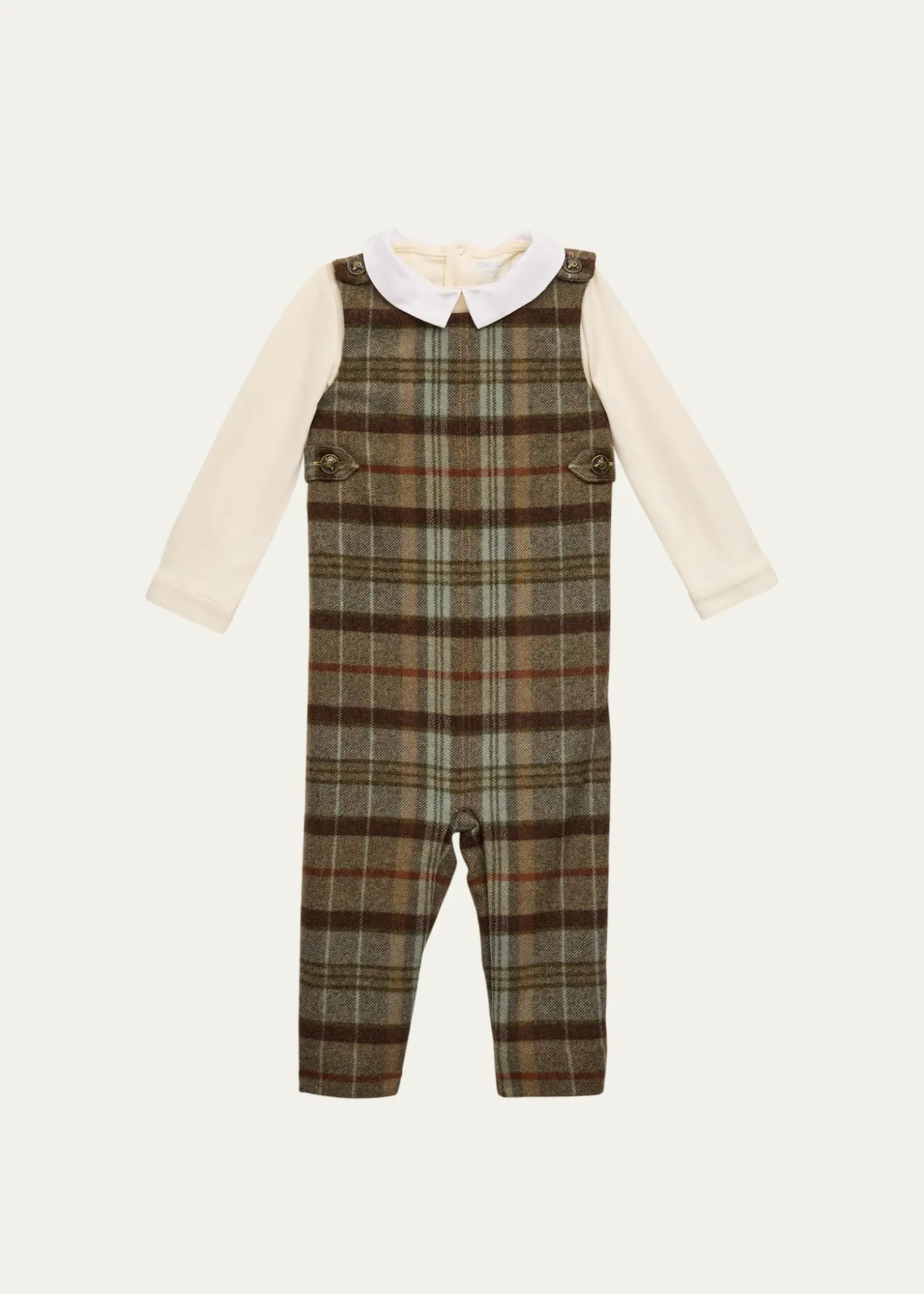 Polo Ralph LaurenCOTTON PLAIDOVERALL SETSETSPANT SET