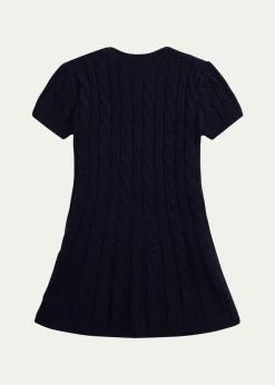 Polo Ralph LaurenGirl's American Flag Cashmere Cable Knit Dress, Size 3M-24M
