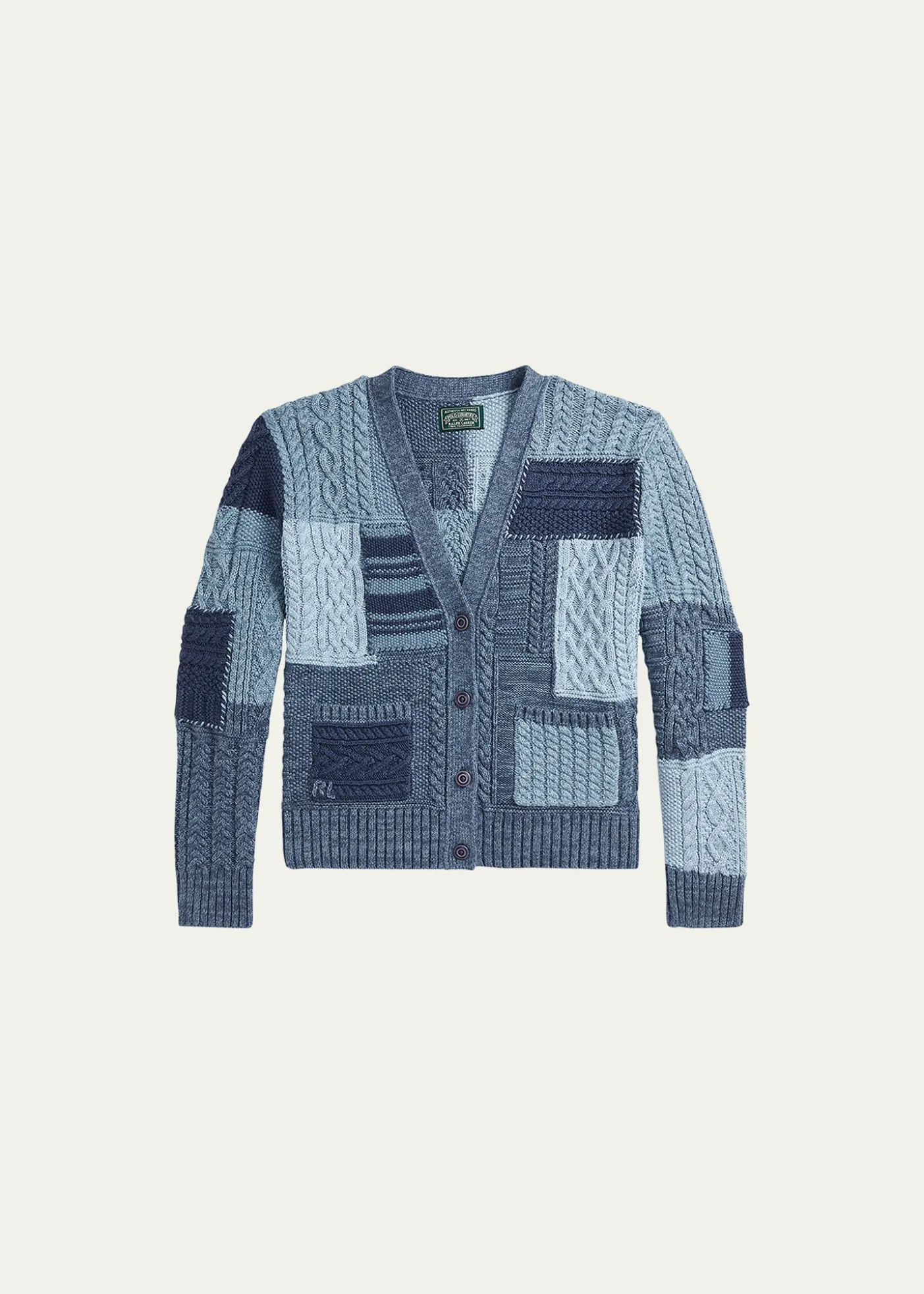 Polo Ralph LaurenGirl's Cotton Patchwork Cardigan Sweater, Size S-XL