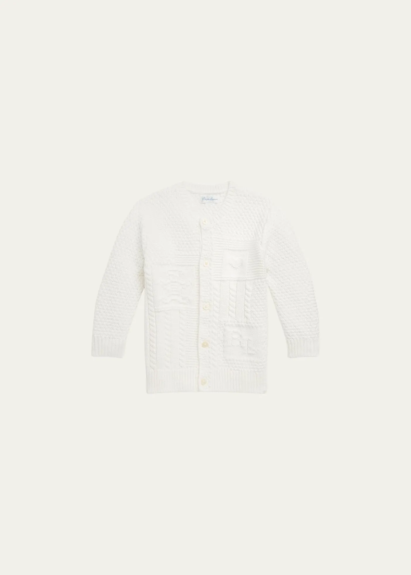 Polo Ralph LaurenKid's Cardigan W/ Bear Intarsia, Size 3M-24M