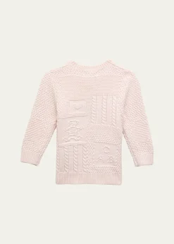 Polo Ralph LaurenKid's Cardigan W/ Bear Intarsia, Size 3M-24M