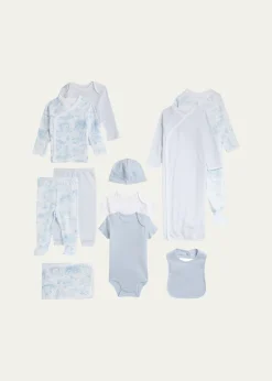 Polo Ralph LaurenKid's 11-Piece Cotton Interlock Gift Set, Size Newborn-9M