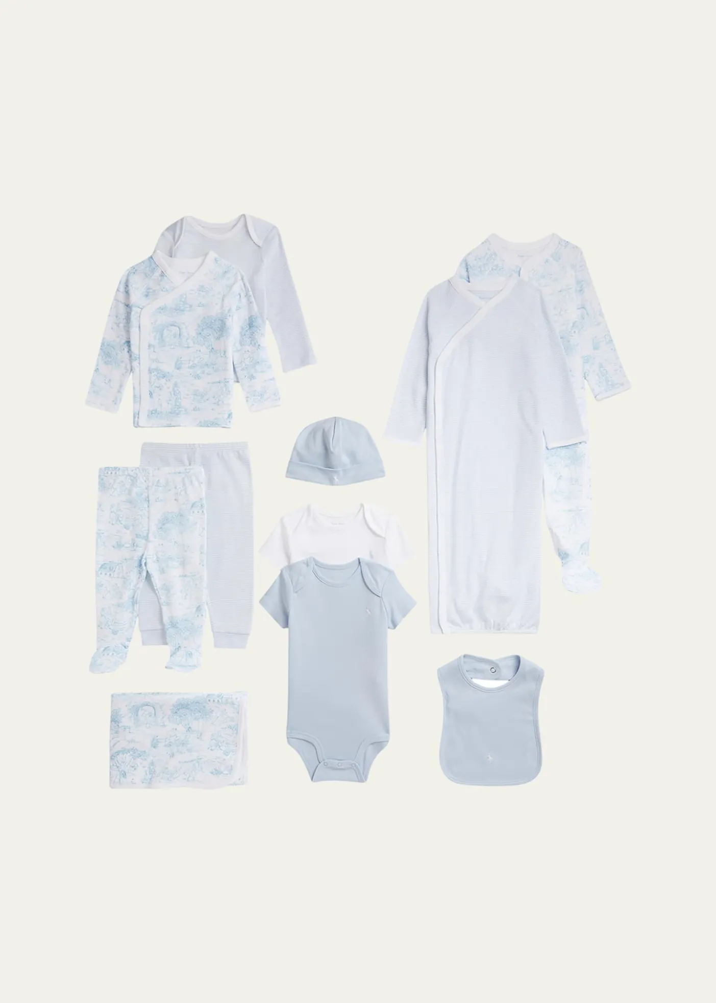 Polo Ralph LaurenKid's 11-Piece Cotton Interlock Gift Set, Size Newborn-9M
