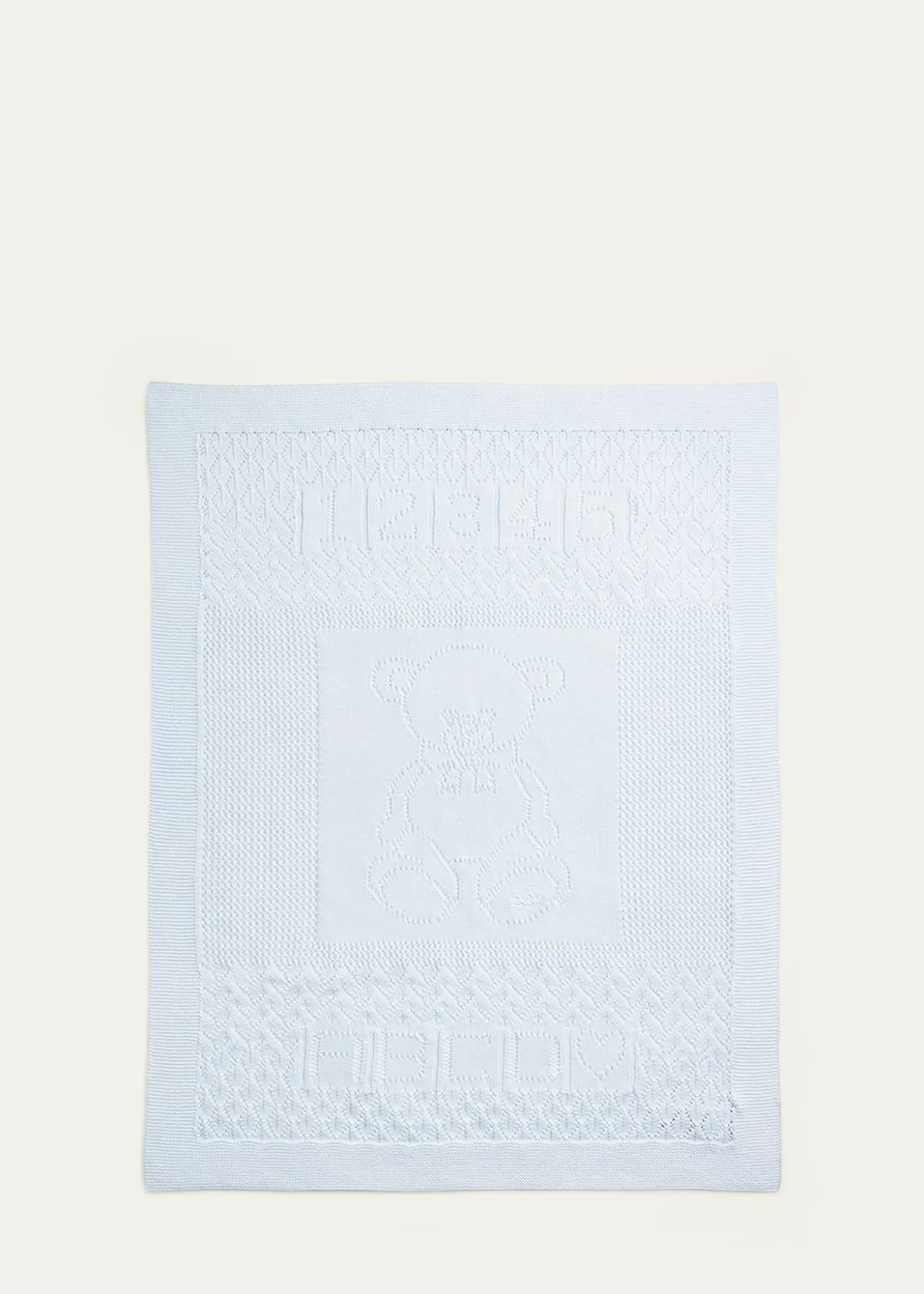 Polo Ralph LaurenKid's Pointelle Teddy Bear Blanket