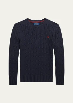 Polo Ralph Lauren Boy's Cable Knit Sweater, Size S-XL