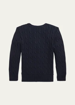 Polo Ralph LaurenBoy's Cable Knit Sweater, Size 2-7