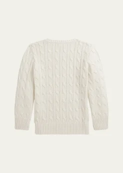Polo Ralph LaurenBoy's Combed Cotton Cable-Knit Sweater, Size 2-7
