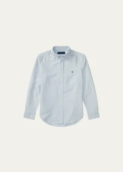 Polo Ralph LaurenBoy's Cotton Oxford Stripe Sport Shirt, Size S-XL
