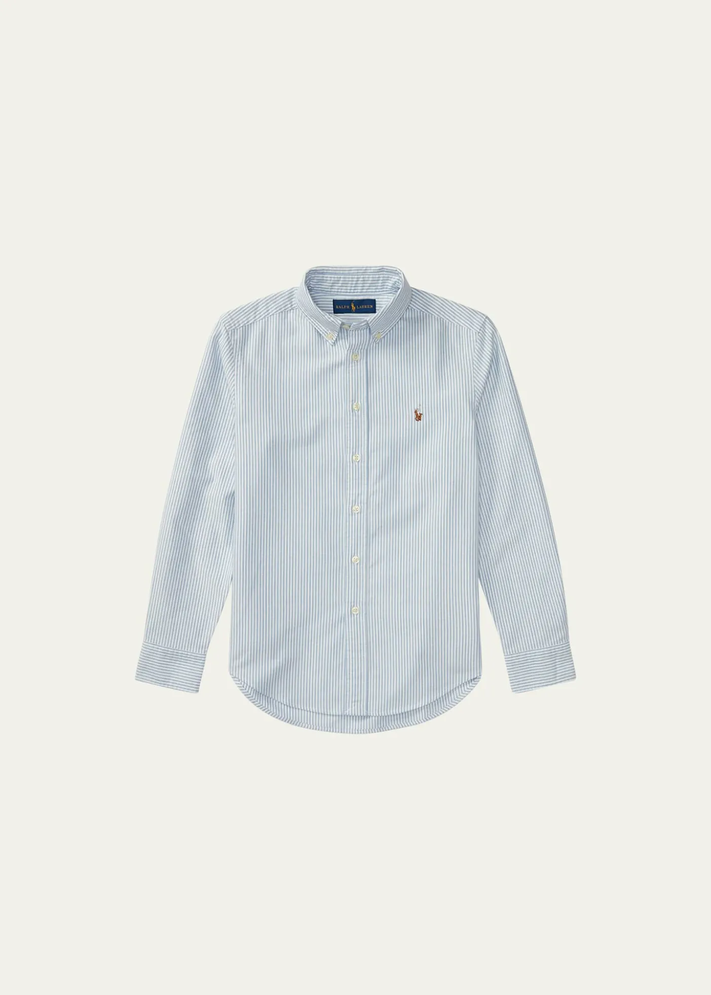 Polo Ralph LaurenBoy's Cotton Oxford Stripe Sport Shirt, Size S-XL