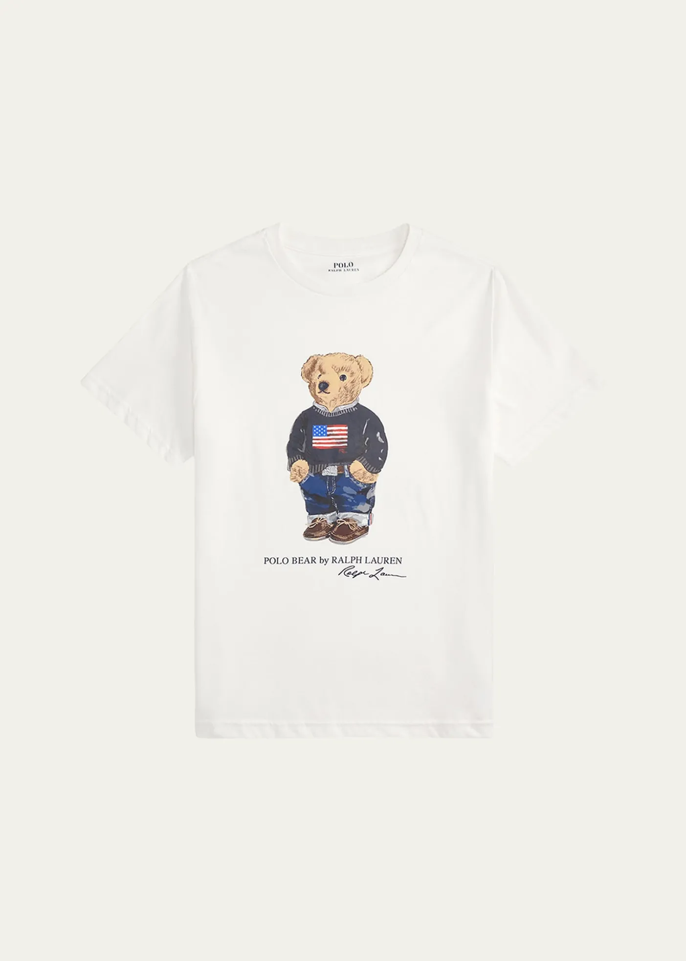 Polo Ralph LaurenBoy's Polo Bear Flag Print Short-Sleeve T-Shirt, Size S-L