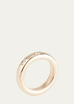 PomellatoIconica 18K Rose Gold Extra Small Fancy Set Diamond Band Ring