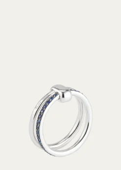 PomellatoIconica 18k White Gold Sapphire Ring