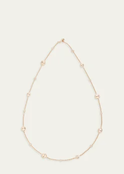 Pomellato18K Rose Gold Diamond Pom Pom Dot Necklace
