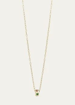 Pomellato18K Rose Gold Iconica Fancy-Set Multi Gemstone Pendant Necklace