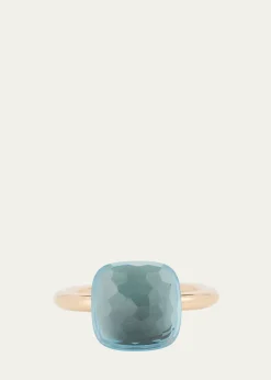 PomellatoNudo Solitaire Ring with Sky Blue Topaz