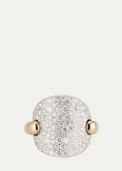 PomellatoSabbia 18k White Gold and Diamond Ring