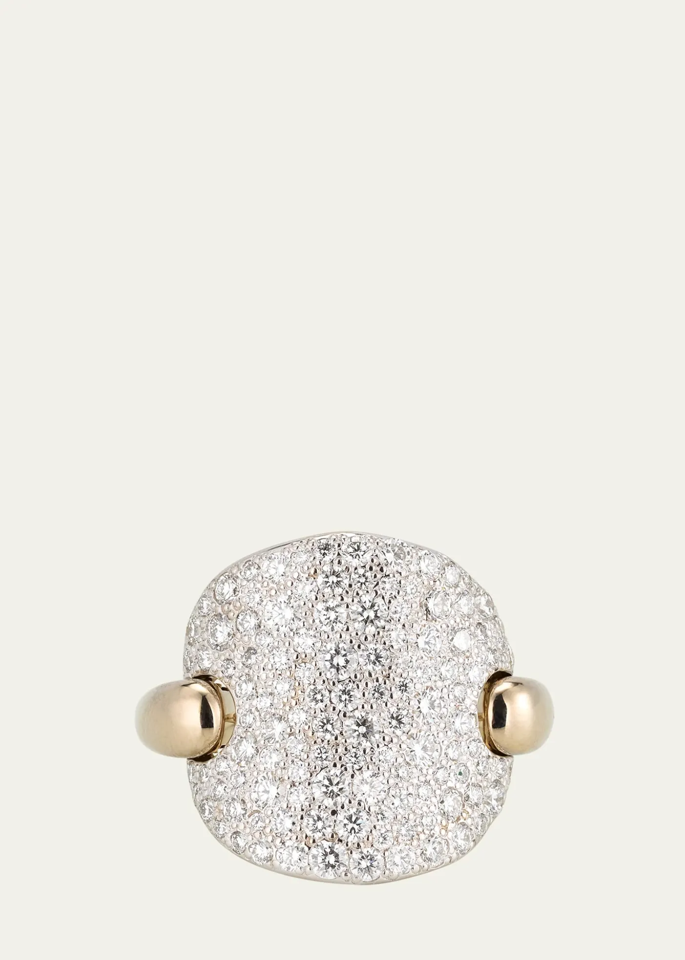 PomellatoSabbia 18k White Gold and Diamond Ring