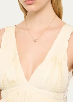 PomellatoTogether 18K Rose Gold Diamond Circle Pendant Necklace