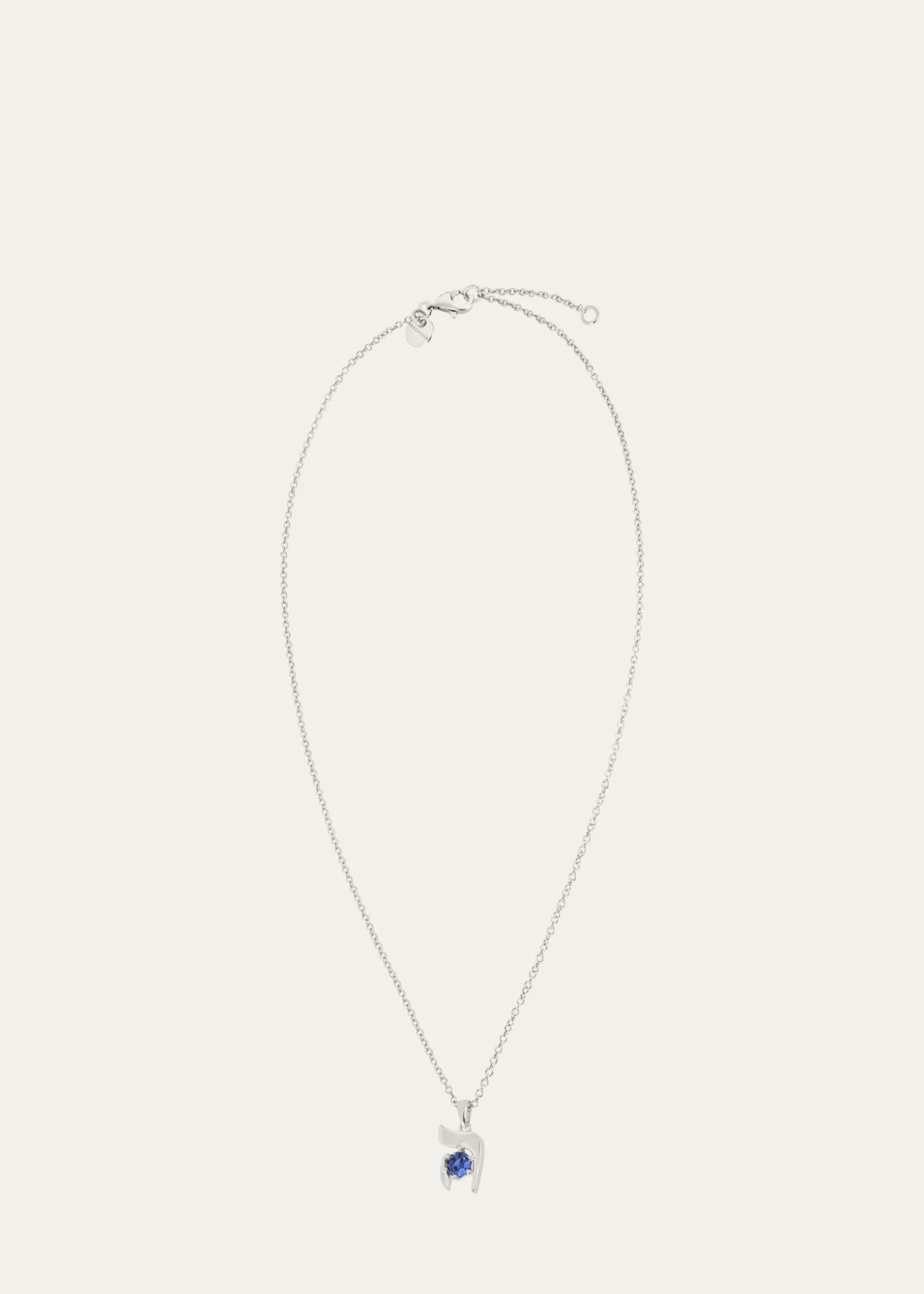 Procaccia Jewelry18K Gold Hebrew HEI Initial Necklace