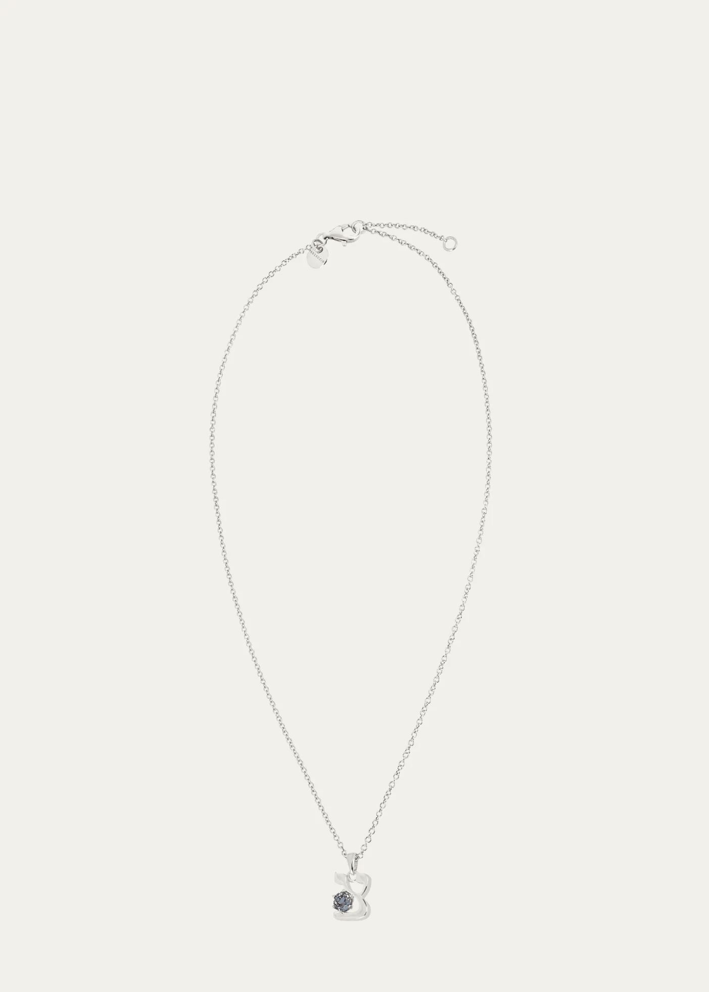 Procaccia Jewelry18K Gold Hebrew ZADI Initial Necklace