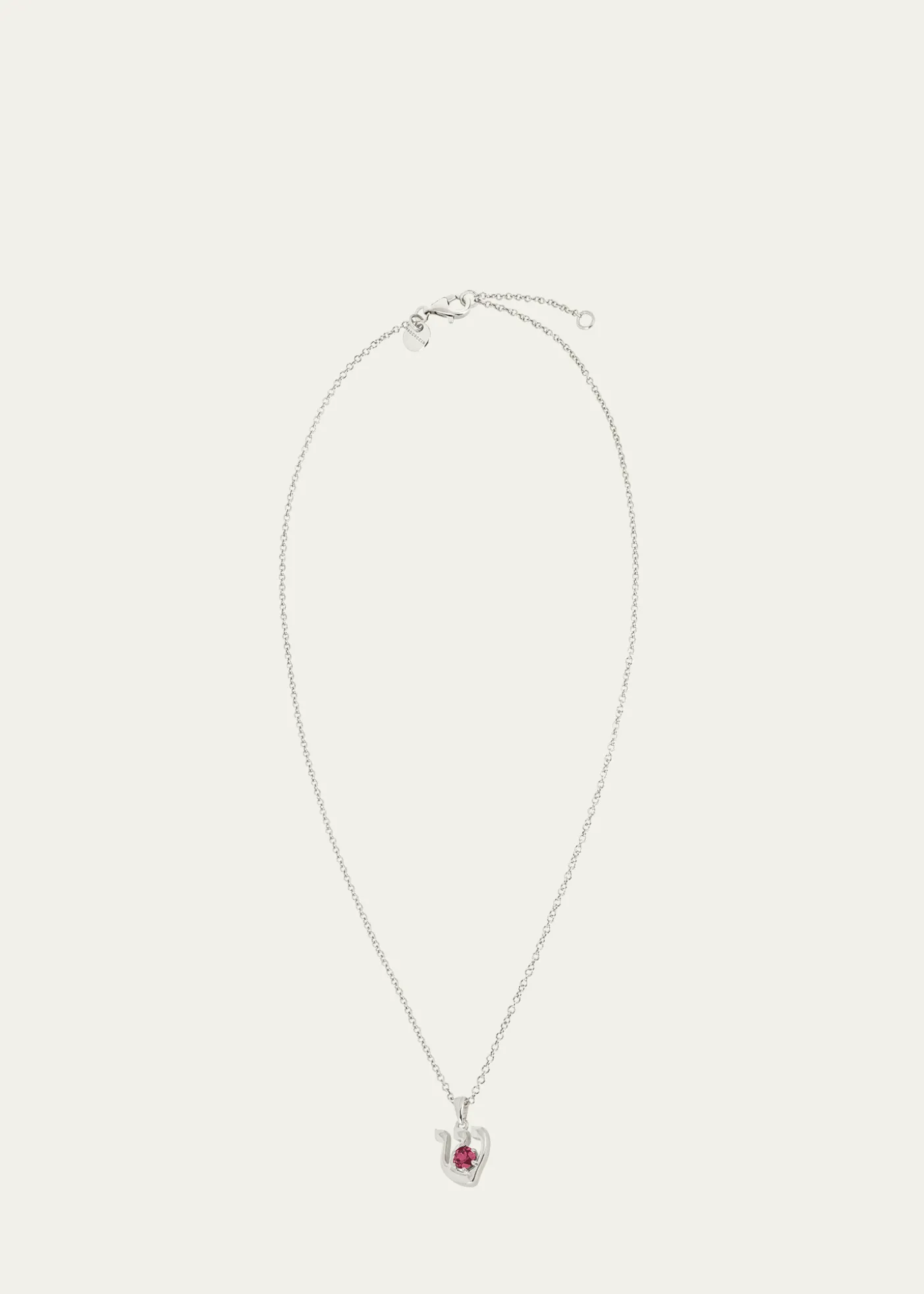 Procaccia Jewelry18K Gold Hebrew SHIN Initial Necklace