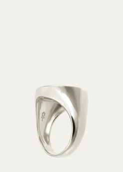 Procaccia Jewelry18K Gold Hebrew KHET Initial Signet Ring