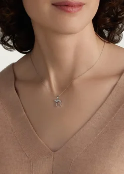 Procaccia Jewelry18K Gold Large Chai Pave Diamond Necklace