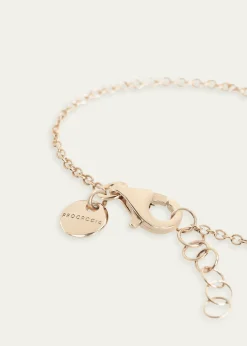 Procaccia Jewelry18K Rose Gold Diamond Pave Chai Bracelet