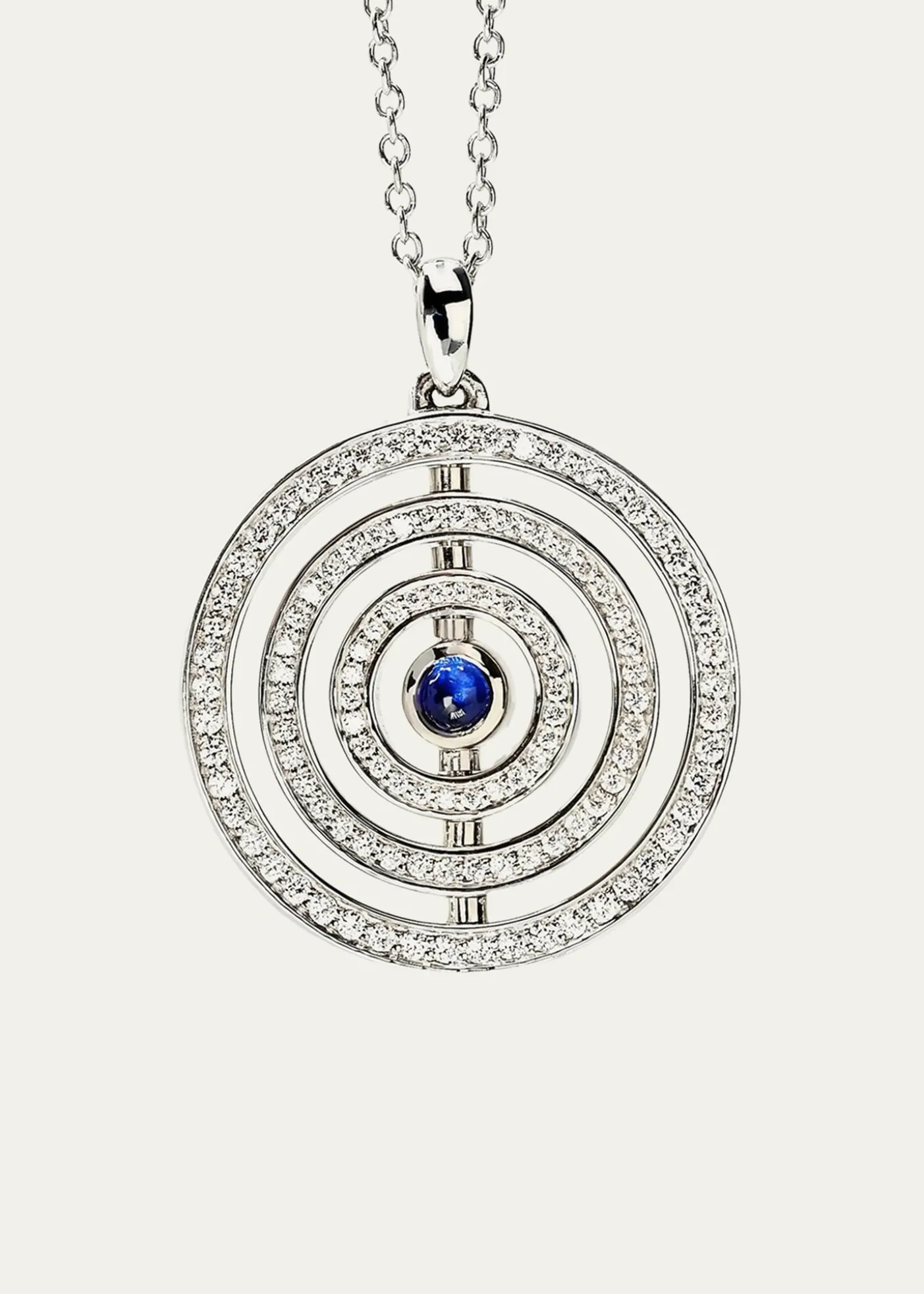 Procaccia Jewelry18K White Gold The Good Eye Pendant Necklace
