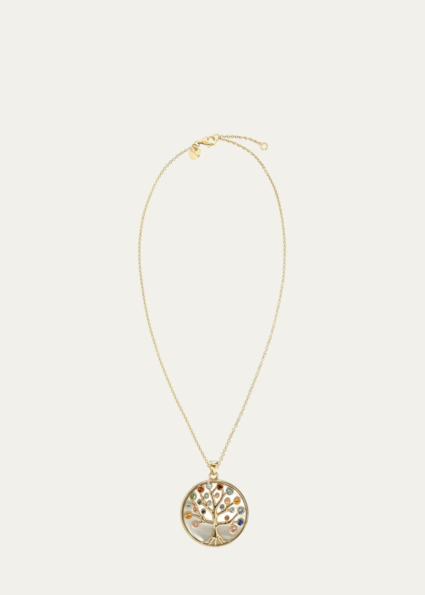 Procaccia Jewelry18K Yellow Gold Tree of Life Medallion Necklace