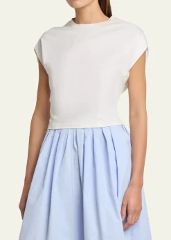 Proenza Schouler White LabelReeva Gathered Crewneck Tee