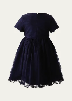 Rachel RileyGirl's Lace Scalloped Party Dress, Size 2-14