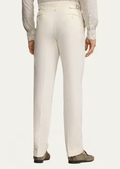 Ralph Lauren Purple LabelMen's Gregory Hand-Tailored Silk-Linen Trouser