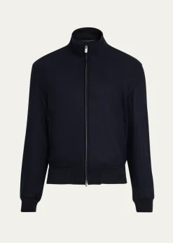 Ralph Lauren Purple LabelFelton Cashmere Bomber Jacket