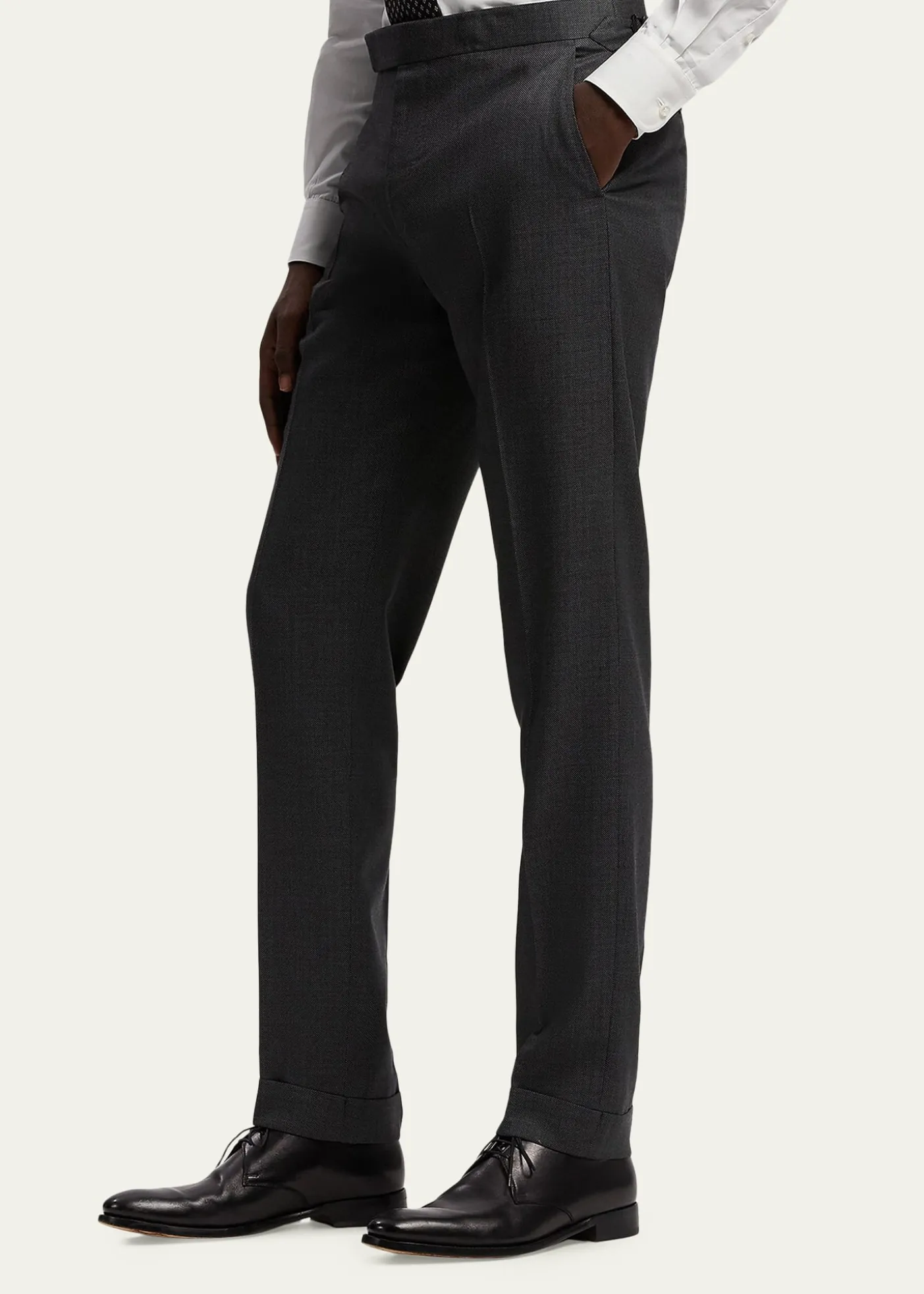 Ralph Lauren Purple LabelKent Hand-Tailored Wool Birdseye Suit