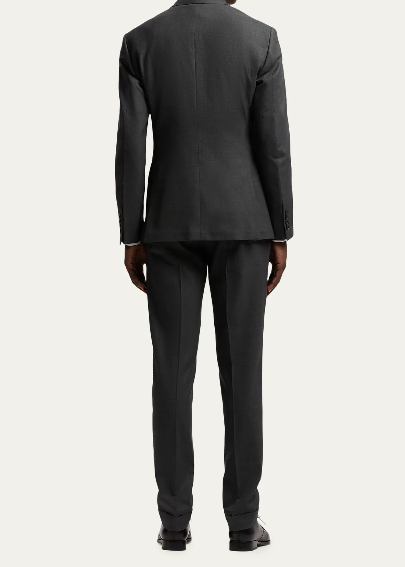 Ralph Lauren Purple LabelKent Hand-Tailored Wool Birdseye Suit