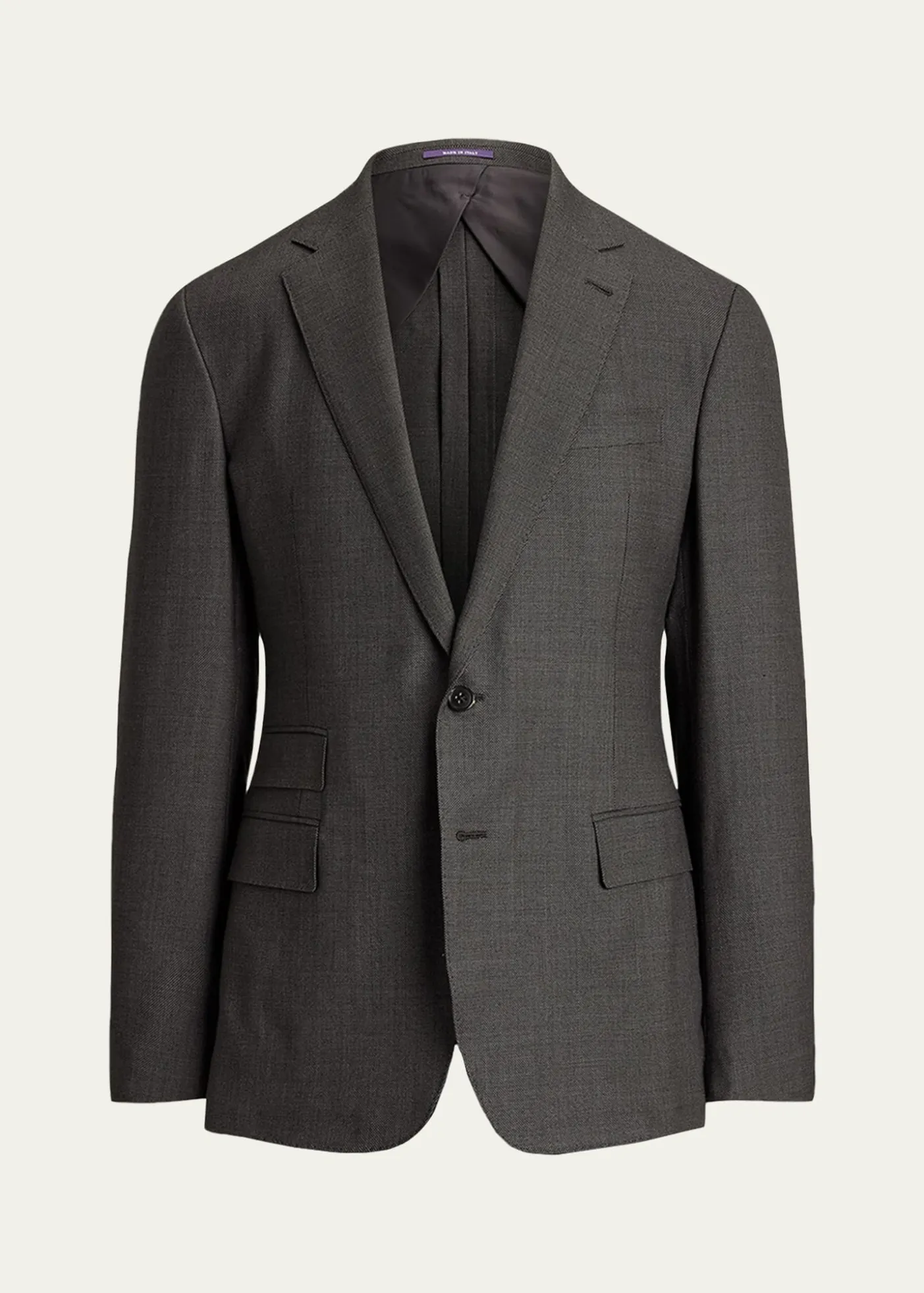 Ralph Lauren Purple LabelKent Hand-Tailored Wool Birdseye Suit